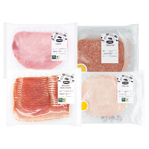 Jumbo cornedbeef, yorkham, kiprollade of drooggezouten ontbijtspek