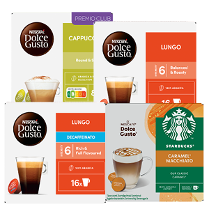 Nescafé of Starbucks voor Dolce Gusto