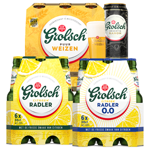 Speciaalbieren van Grolsch of Grolsch Radler