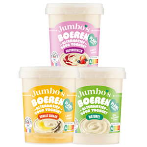 Alle Jumbo's boeren alternatief voor yoghurt