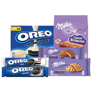 Alle Milka Biscuit of Oreo