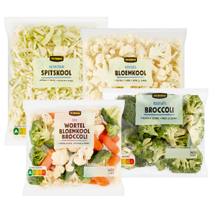 Jumbo gesneden kool, bloemkool of broccoli