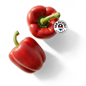 Rode paprika's