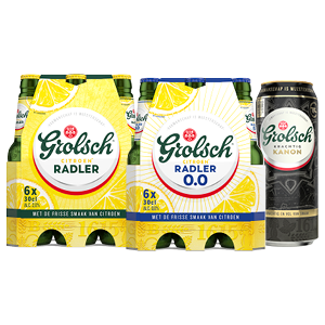 Speciaalbieren van Grolsch of Grolsch Radler