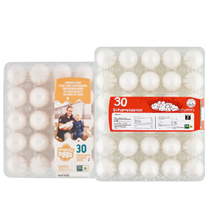 Witte scharreleieren