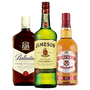 Ballantines, Jameson of Chivas Regal