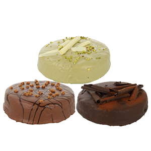 Chocotaartje, pistachetaart of limited edition caramel chocotaart