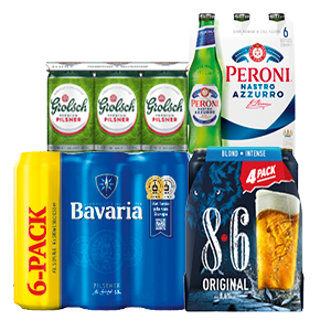 Pils van Bavaria, 8.6, Grolsch of Peroni