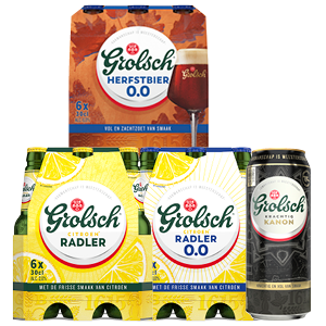 Speciaalbieren van Grolsch of Grolsch Radler