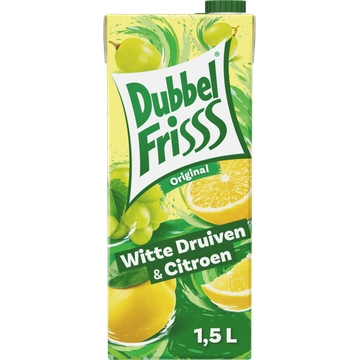 DubbelFrisss Witte Druiven - Citroen 1,5 L