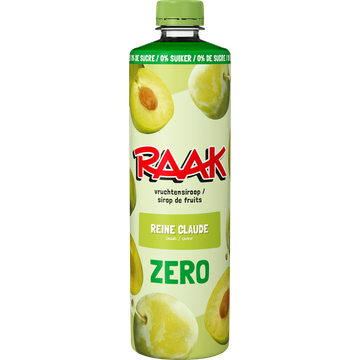 RAAK Vruchtensiroop Reine Claude Zero Sugar 750ML