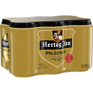 Hertog Jan Pilsener Bier Blik 6 x 33 cl
