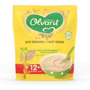 Olvarit 12+ Maanden Acht Granen Babypap 200g