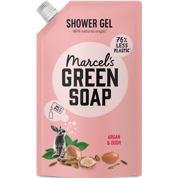 Marcel's Green Soap Showergel Argan & Oudh Navulling 500 ML
