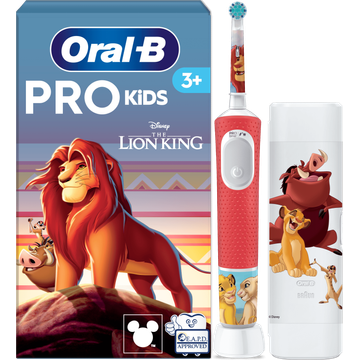 Oral-B Pro Kids Elektrische Tandenborstel, Lion King voor Kinderen Vanaf 3 Jaar