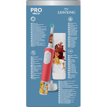 Oral-B Pro Kids Elektrische Tandenborstel, Lion King voor Kinderen Vanaf 3 Jaar