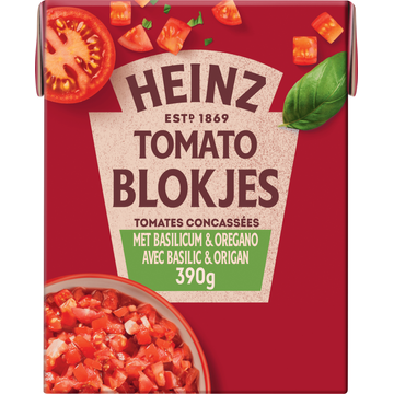Heinz Tomaten blokjes basilicum
