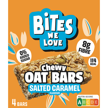 BitesWeLove Chewy Oat Salted Caramel 120g