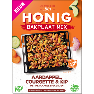 Honig Bakplaat Mix Aardappel, Courgette & Kip met Mexicaanse Specerijen 36g