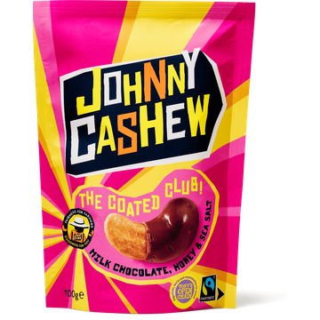 Johnny Cashew Milk Chocolate Honey Sea Salt 100g