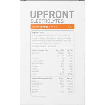 Upfront Electrolytes Sticks Sinaasappel 10 Stuks