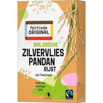 Fairtrade Original Biologische Zilvervlies Pandanrijst 400 g