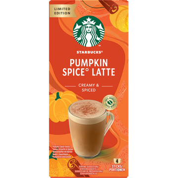 Starbucks Seasonal Pumpkin Spice Latte Mix 4 Sachets 96g
