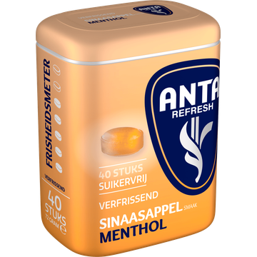 Anta Refresh Sinaasappel Smaak Menthol 40 Stuks 72 g