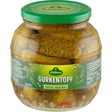 Kühne Gurkentopf Zoetzuur 970 g
