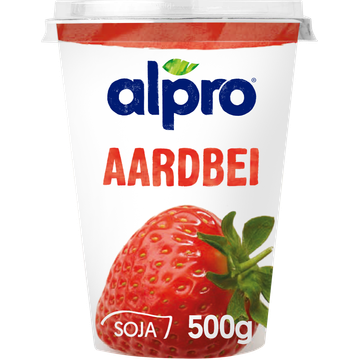 Alpro Plantaardige Variatie Op Yoghurt Aardbei 500g