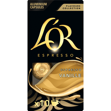 L'OR Espresso Vanille Smaak Koffiecups 10 Stuks