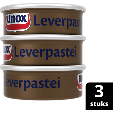 Unox Leverpastei Regulier 3 x 56 g