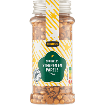 Jumbo Sprinkles Sterren en Parels Mix 60 g
