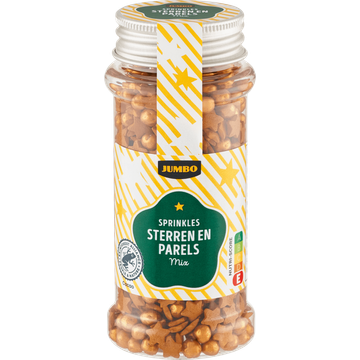 Jumbo Sprinkles Sterren en Parels Mix 60 g