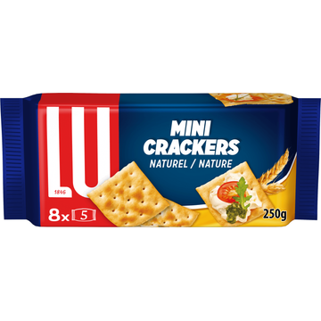 LU Mini Crackers Naturel 8 x 5 Stuks 250g