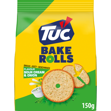 TUC Bake Rolls Sour Cream & Onion 150g
