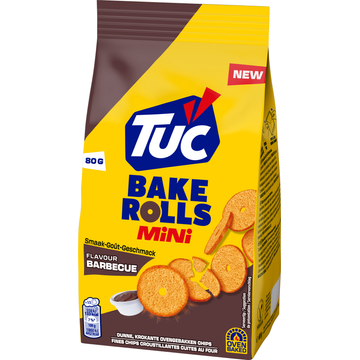 TUC Bake Rolls Mini Barbecue 80g