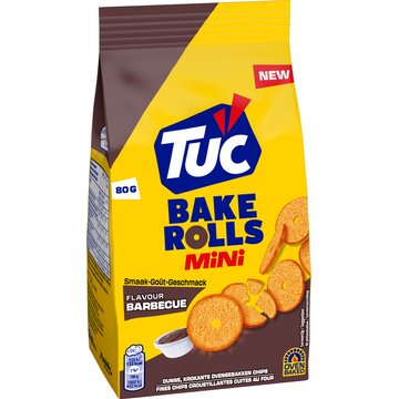 TUC Bake Rolls Mini Barbecue 80g