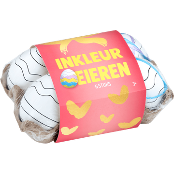 Inkleur Eieren 6 Stuks