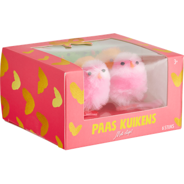 Paaskuikens Gekleurd 6 Stuks