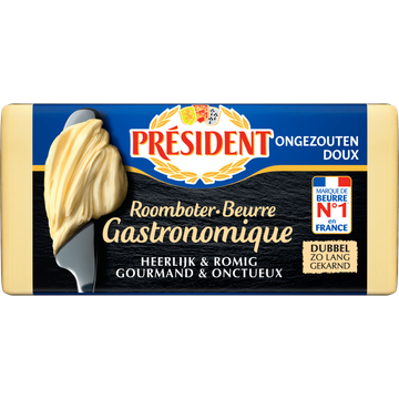 Président Roomboter Ongezouten 225 g