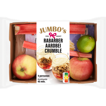 Jumbo's Rabarber-Aardbei Crumble Verspakket 4 Personen