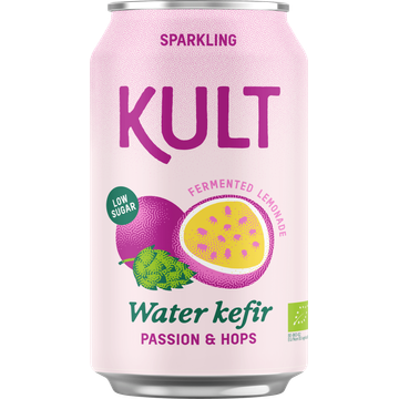 Kult Sparkling Water Kefir Passion & Hops 33 cl