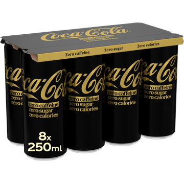 Coca-Cola Zero Sugar Zero Caffeine 8 x 250 ml