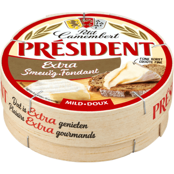 Président Petit Camembert Extra Smeuïg Mild Kaas 135 g