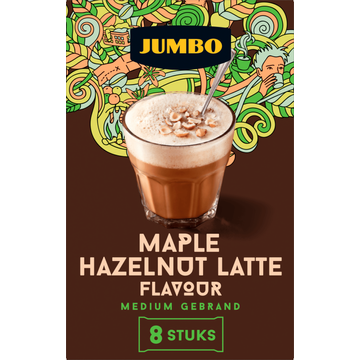 Jumbo Oploskoffie Maple Hazelnut Latte 8 Stuks