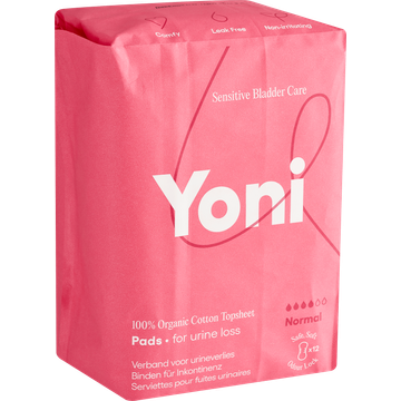 Yoni Sensitive Bladder Care Normal Verband voor Urineverlies 12 Stuks