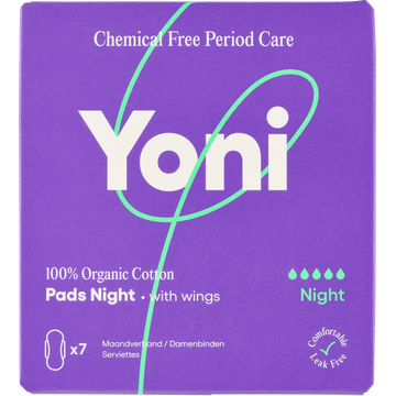 Yoni Maandverband Night with Wings 7 Stuks