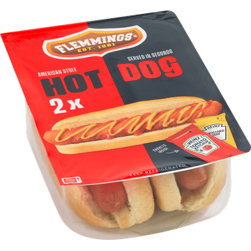 Flemmings American Style Hot Dog 2 Stuks 218,5 g