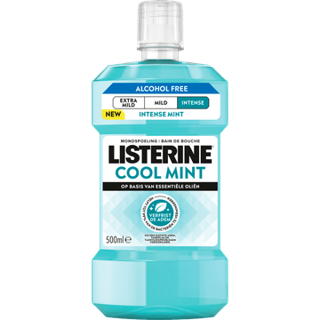 Listerine Mondspoeling Cool Mint op Basis van Essentiële Oliën 500 ml